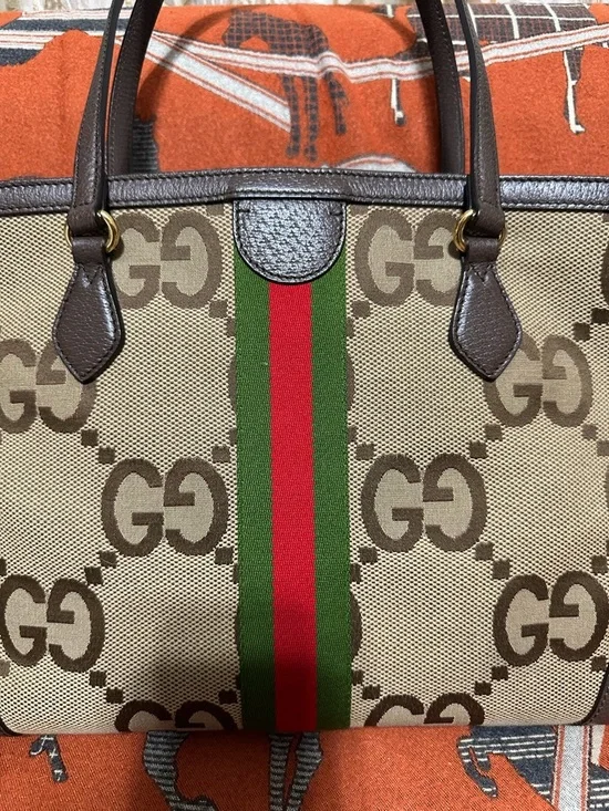 GUCCI ❤️🌟OPHIDIA JUMBO GG TOTE BAG - Picture 5 of 13